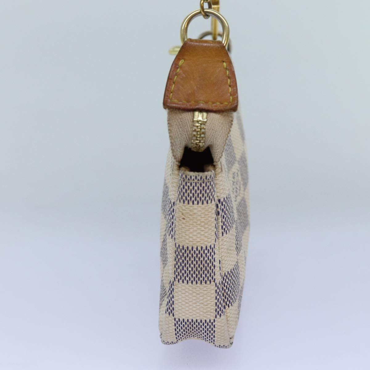 LOUIS VUITTON Damier Azur Mini Pochette Accessoires Pouch N58010 LV 72313