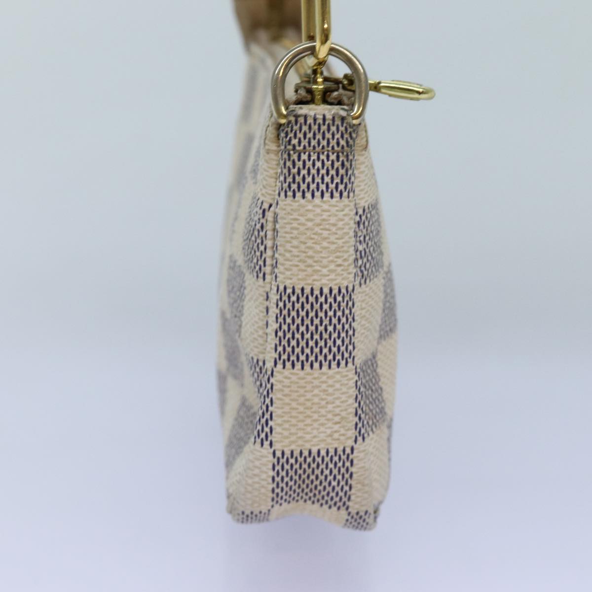 LOUIS VUITTON Damier Azur Mini Pochette Accessoires Pouch N58010 LV 72313