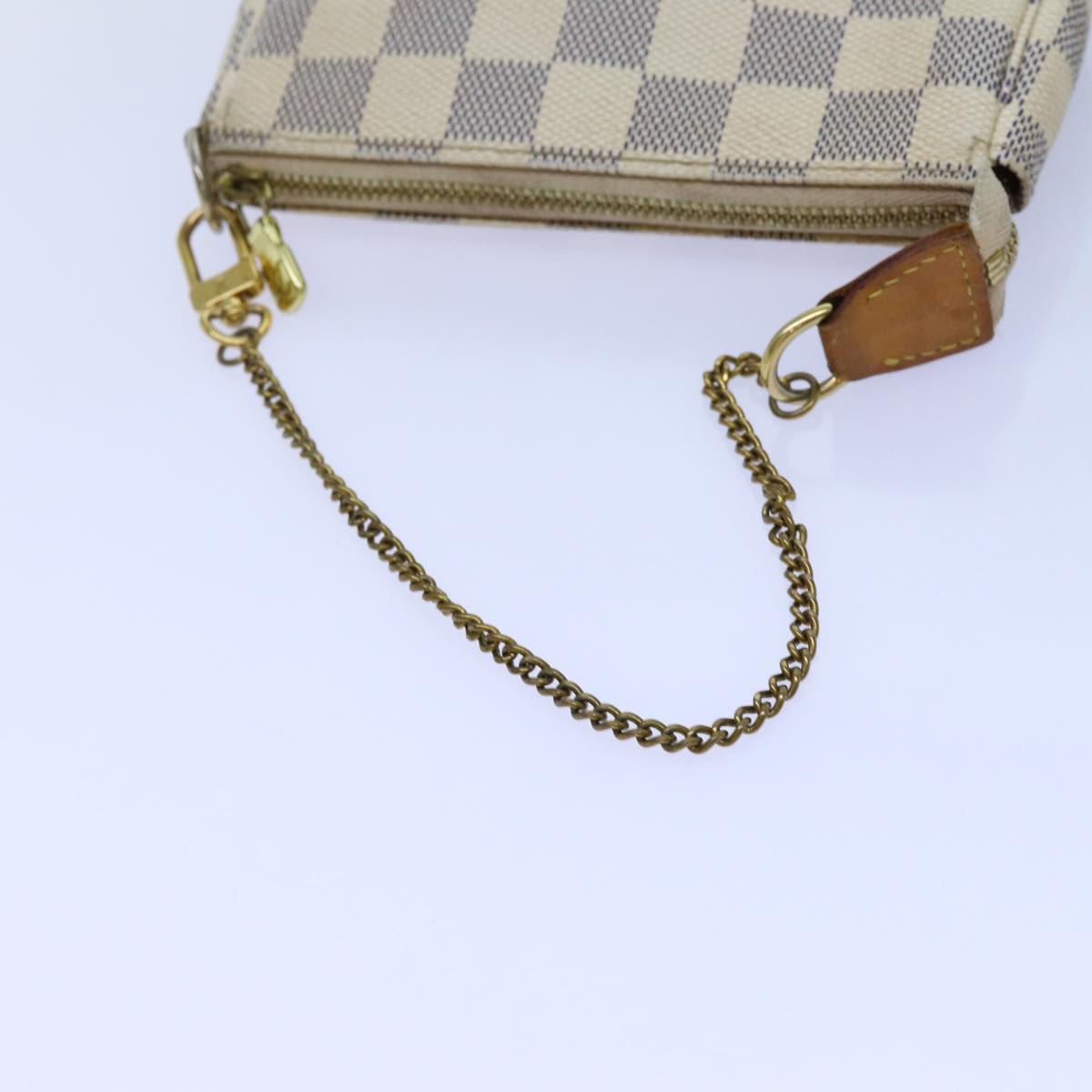 LOUIS VUITTON Damier Azur Mini Pochette Accessoires Pouch N58010 LV 72313