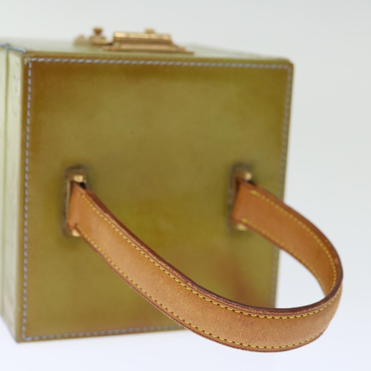 LOUIS VUITTON Monogram Vernis Bleecker Pouch Baby Blue M91003 LV 72332