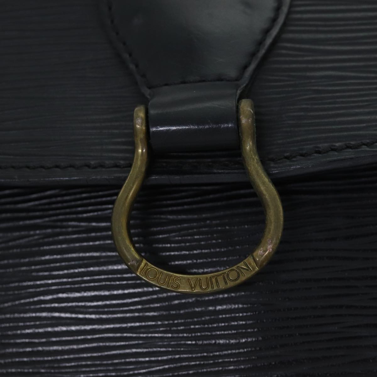 LOUIS VUITTON Epi Saint Cloud GM Shoulder Bag Black M52192 LV 72334