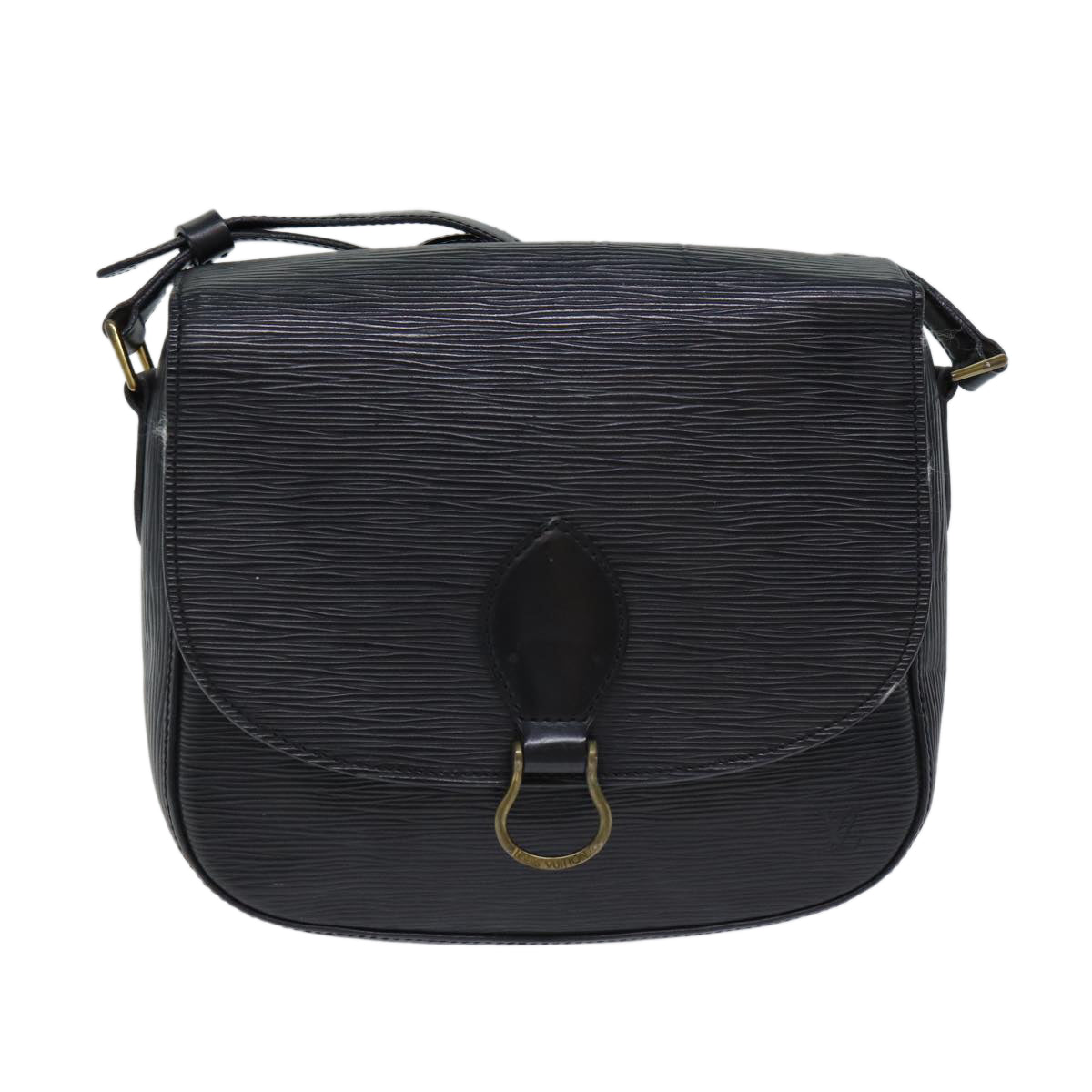 LOUIS VUITTON Epi Saint Cloud GM Shoulder Bag Black M52192 LV 72334
