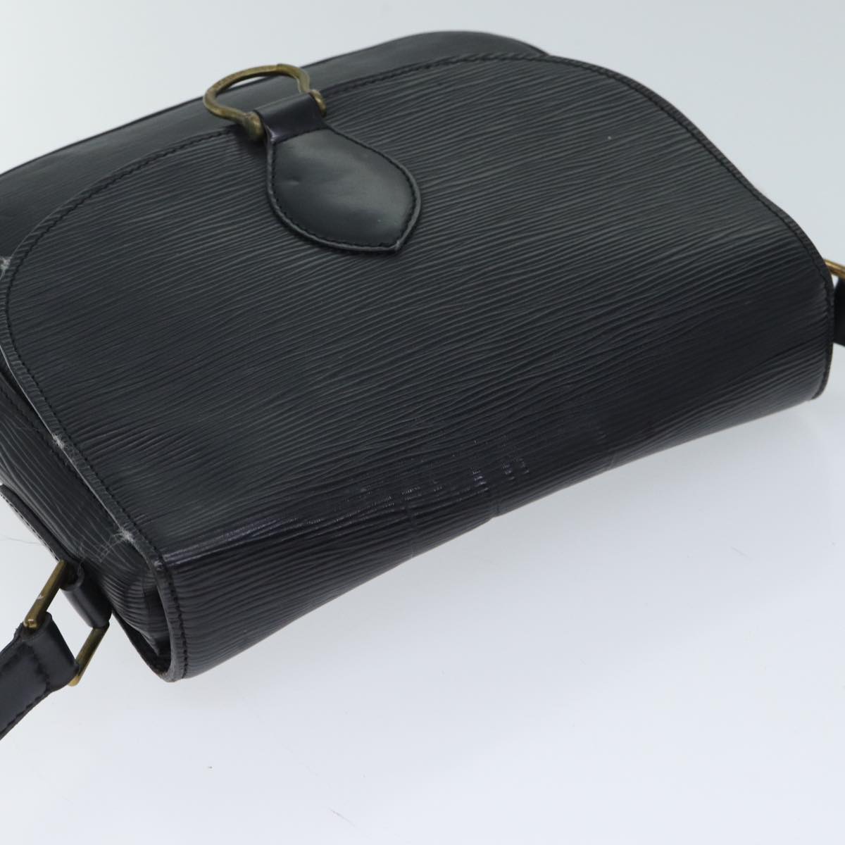LOUIS VUITTON Epi Saint Cloud GM Shoulder Bag Black M52192 LV 72334