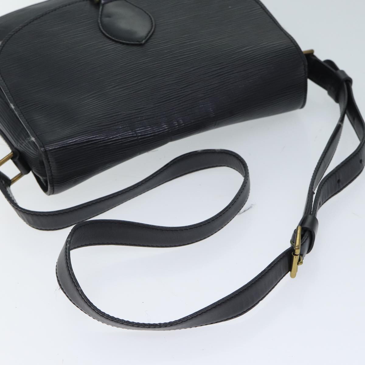 LOUIS VUITTON Epi Saint Cloud GM Shoulder Bag Black M52192 LV 72334