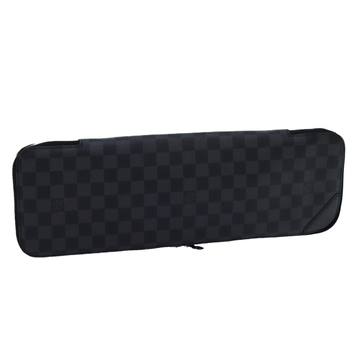 LOUIS VUITTON Damier Graphite Etui 5 Cravat Necktie Case N41136 LV 72349