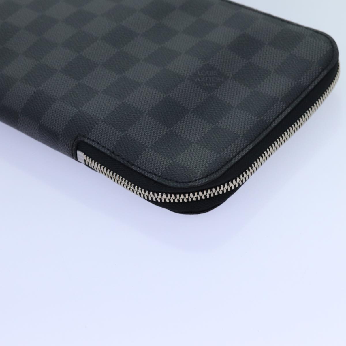 LOUIS VUITTON Damier Graphite Etui 5 Cravat Necktie Case N41136 LV 72349