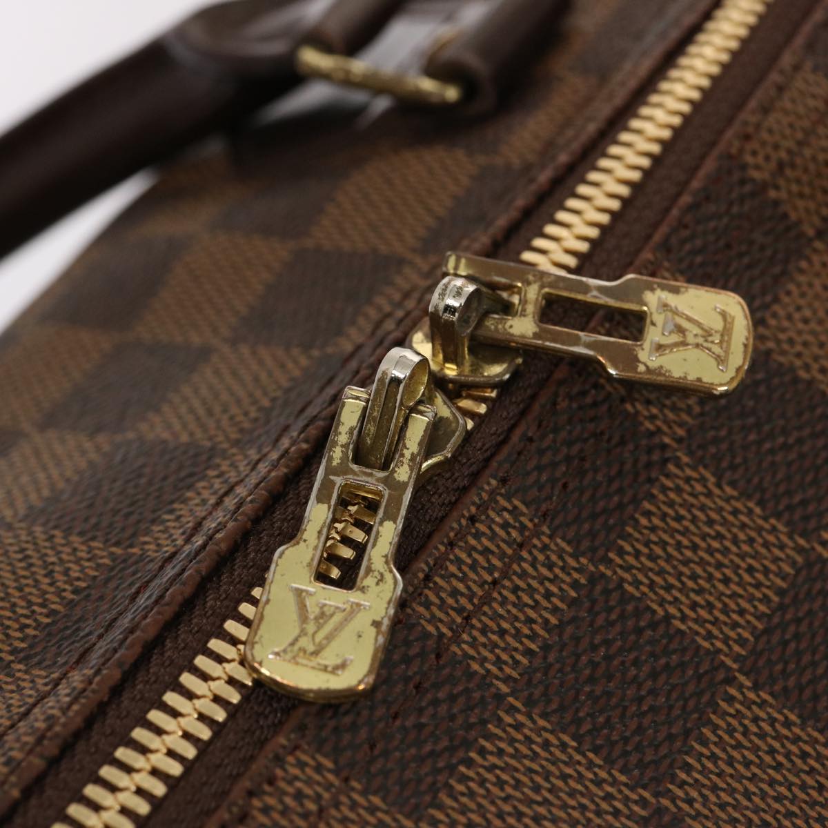 LOUIS VUITTON Damier Ebene Speedy Bandouliere 30 Hand Bag N41367 LV 72377