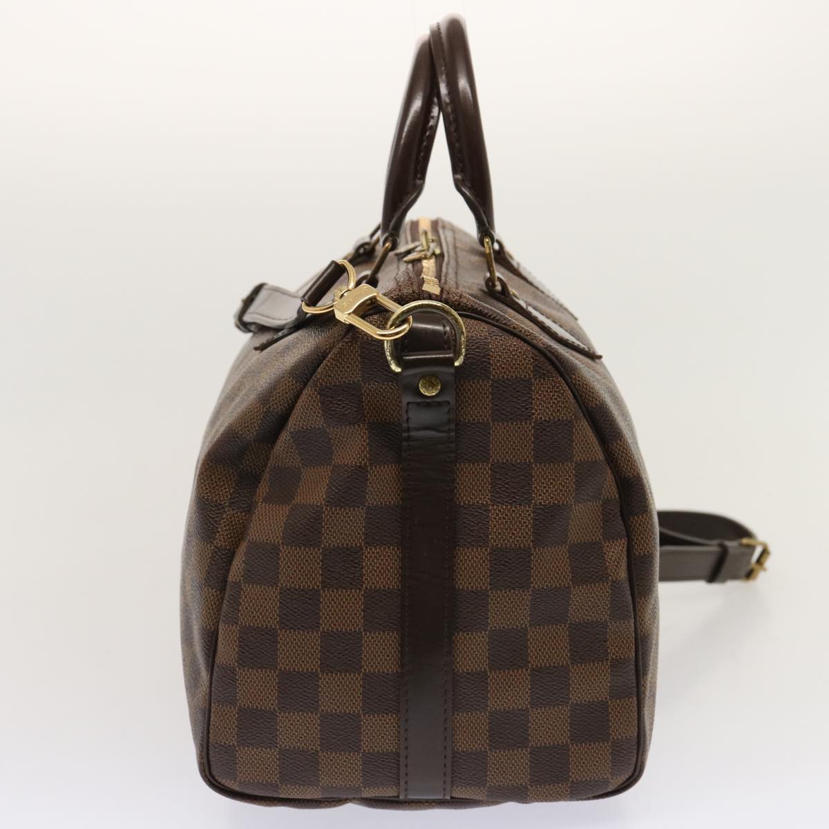 LOUIS VUITTON Damier Ebene Speedy Bandouliere 30 Hand Bag N41367 LV 72377