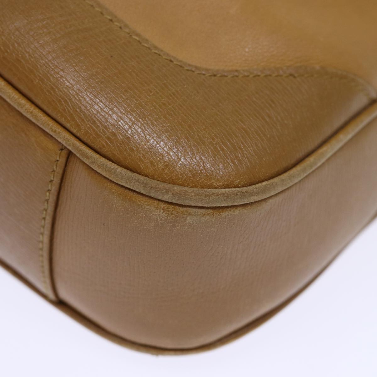 GUCCI Bamboo Shoulder Bag Leather 2way Brown 72419