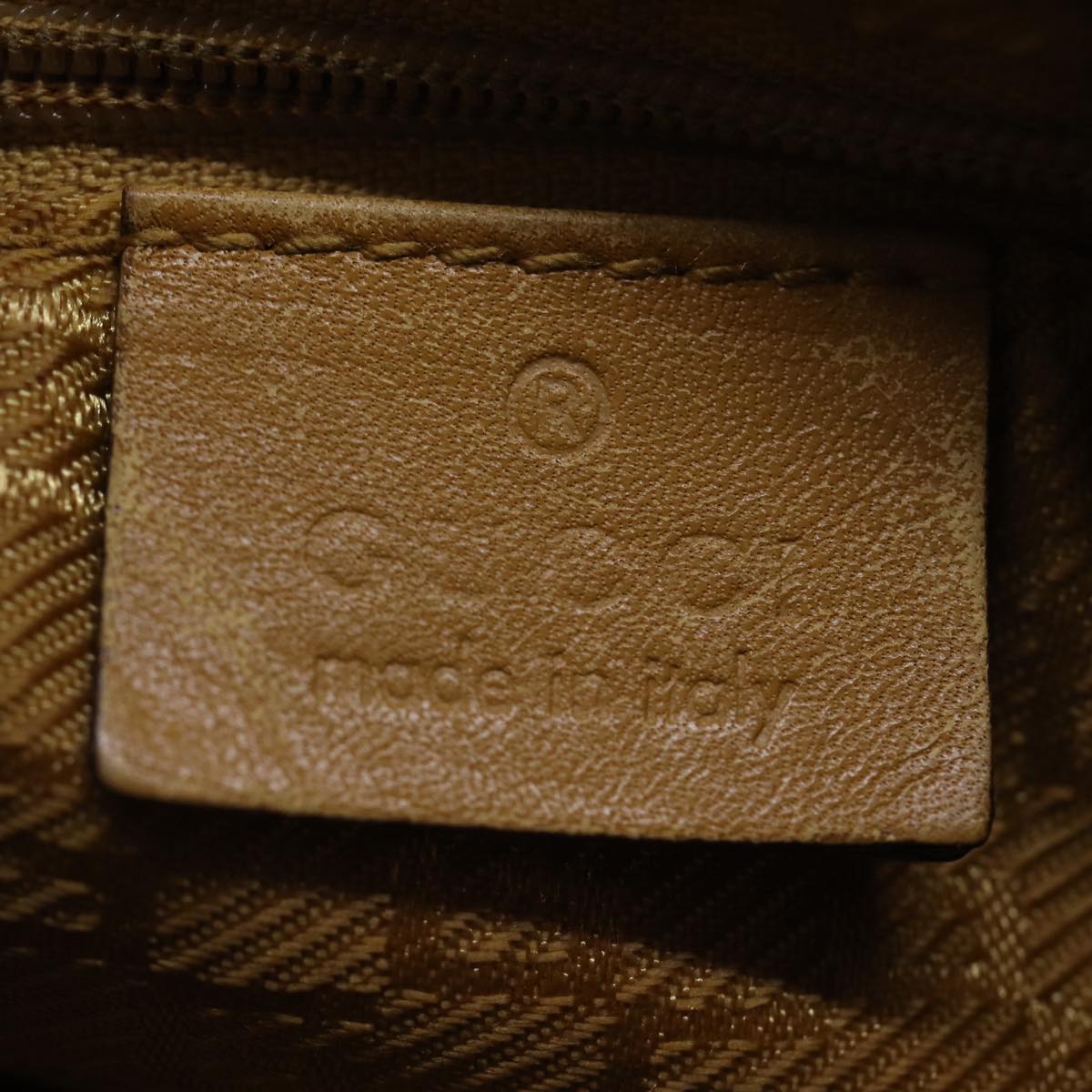 GUCCI Bamboo Shoulder Bag Leather 2way Brown 72419