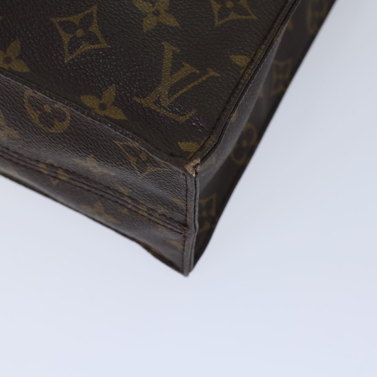 LOUIS VUITTON Monogram Sac Plat Hand Bag M51140 LV 72455