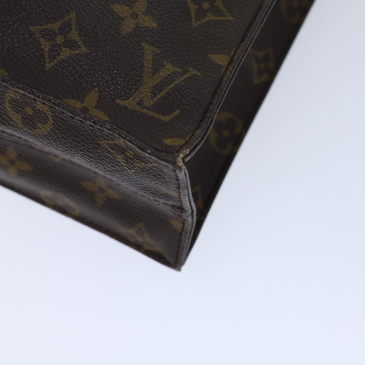 LOUIS VUITTON Monogram Sac Plat Hand Bag M51140 LV 72455