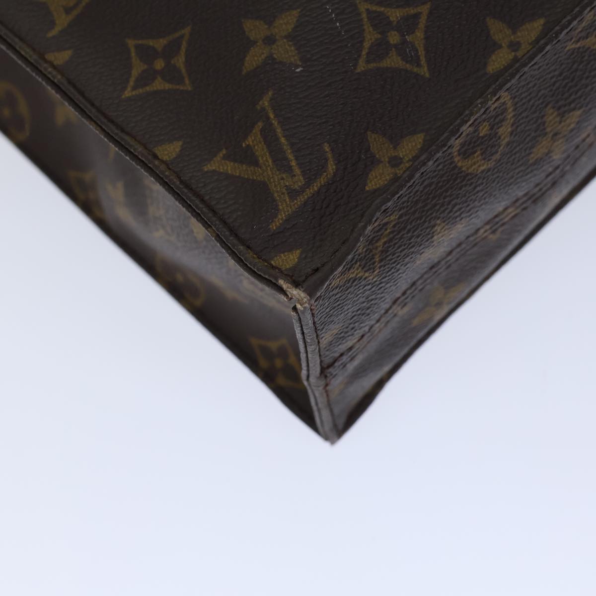 LOUIS VUITTON Monogram Sac Plat Hand Bag M51140 LV 72455