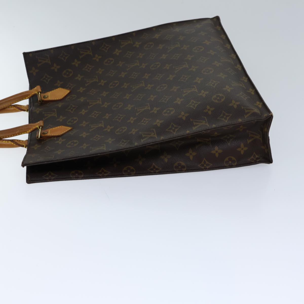 LOUIS VUITTON Monogram Sac Plat Hand Bag M51140 LV 72455