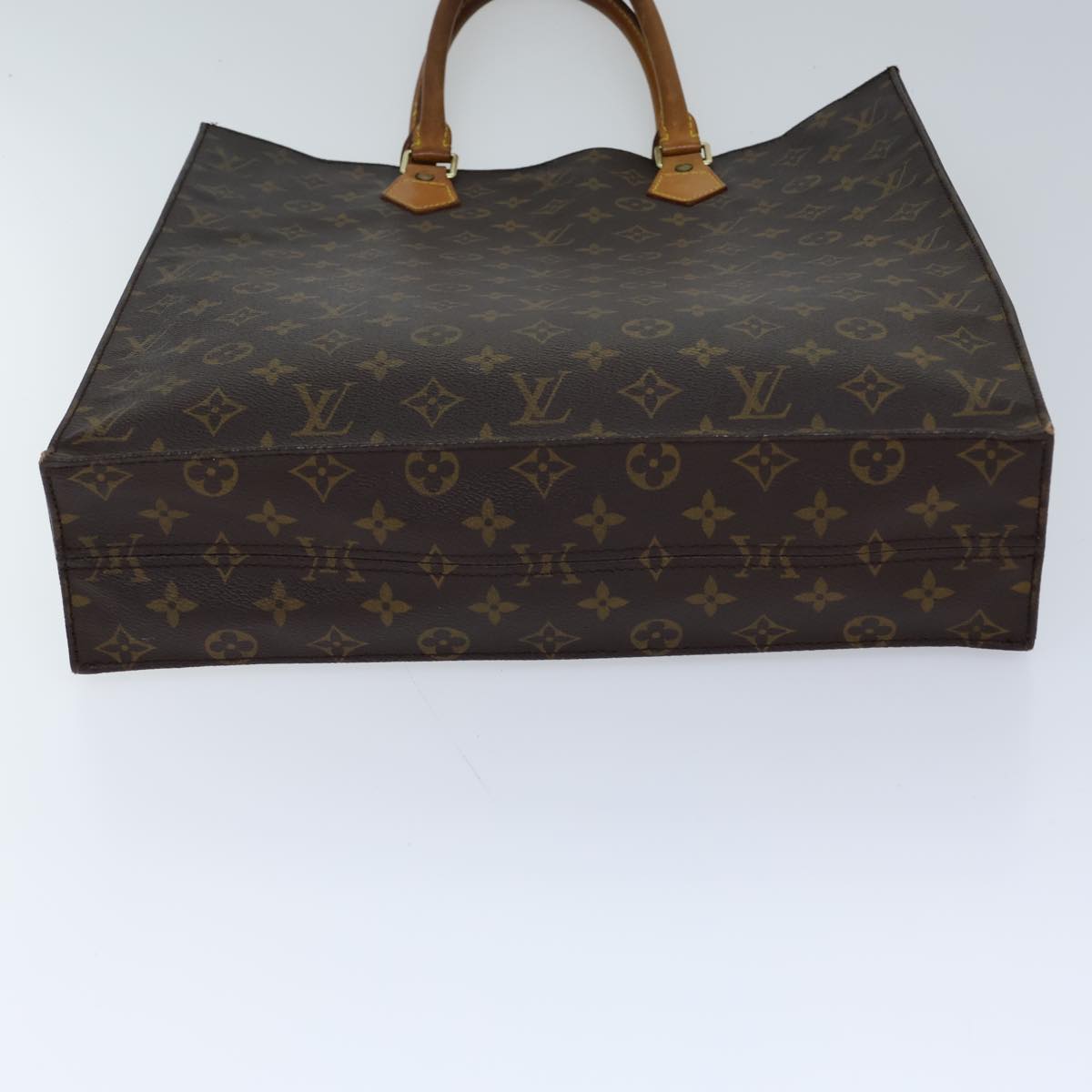LOUIS VUITTON Monogram Sac Plat Hand Bag M51140 LV 72455