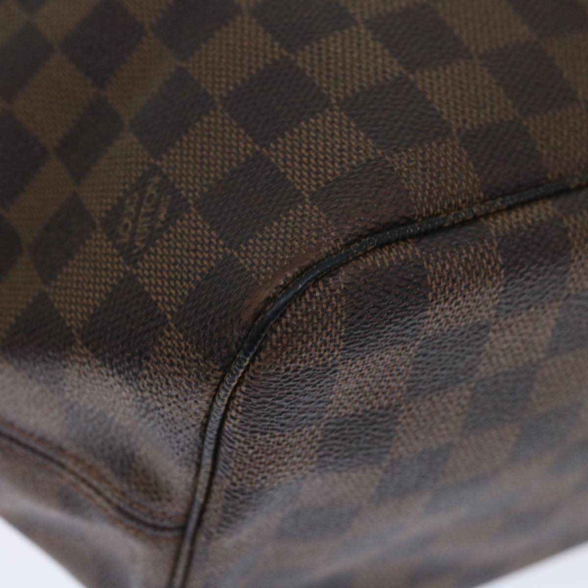 LOUIS VUITTON Damier Ebene Neverfull MM Tote Bag N51105 LV 72456