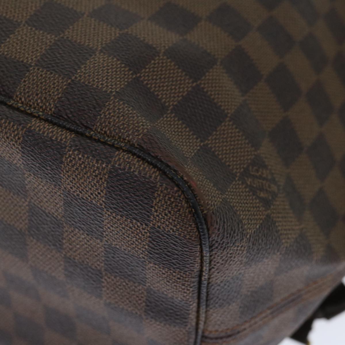 LOUIS VUITTON Damier Ebene Neverfull MM Tote Bag N51105 LV 72456