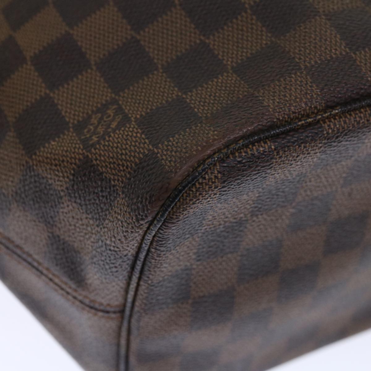 LOUIS VUITTON Damier Ebene Neverfull MM Tote Bag N51105 LV 72456