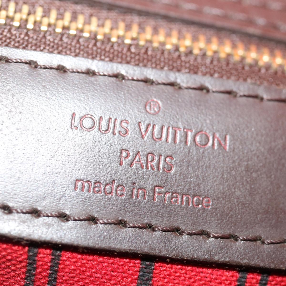 LOUIS VUITTON Damier Ebene Neverfull MM Tote Bag N51105 LV 72456
