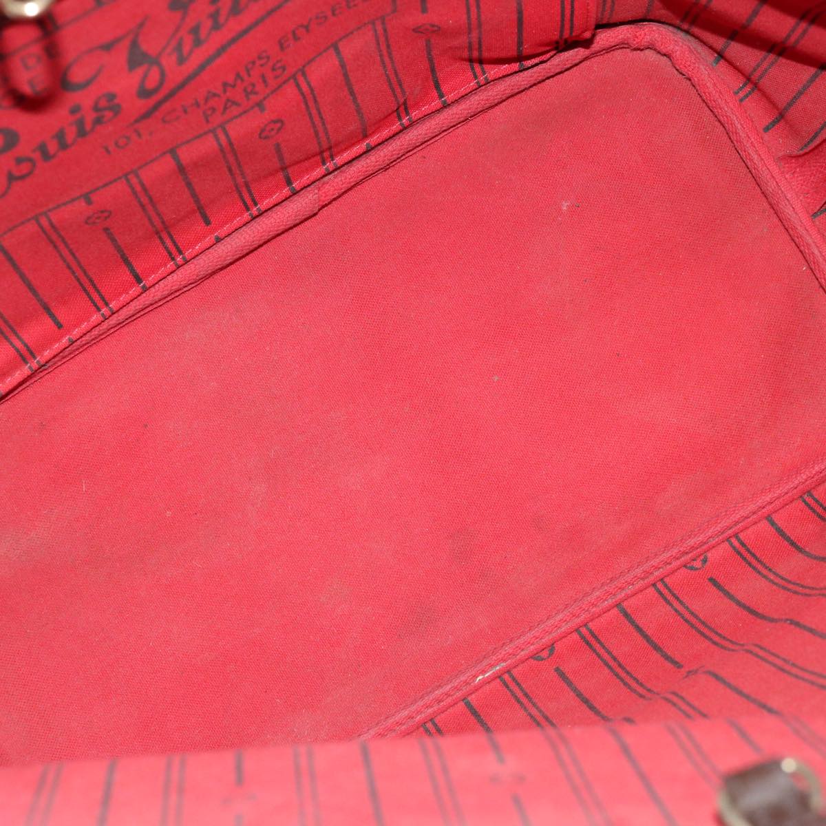 LOUIS VUITTON Damier Ebene Neverfull MM Tote Bag N51105 LV 72456