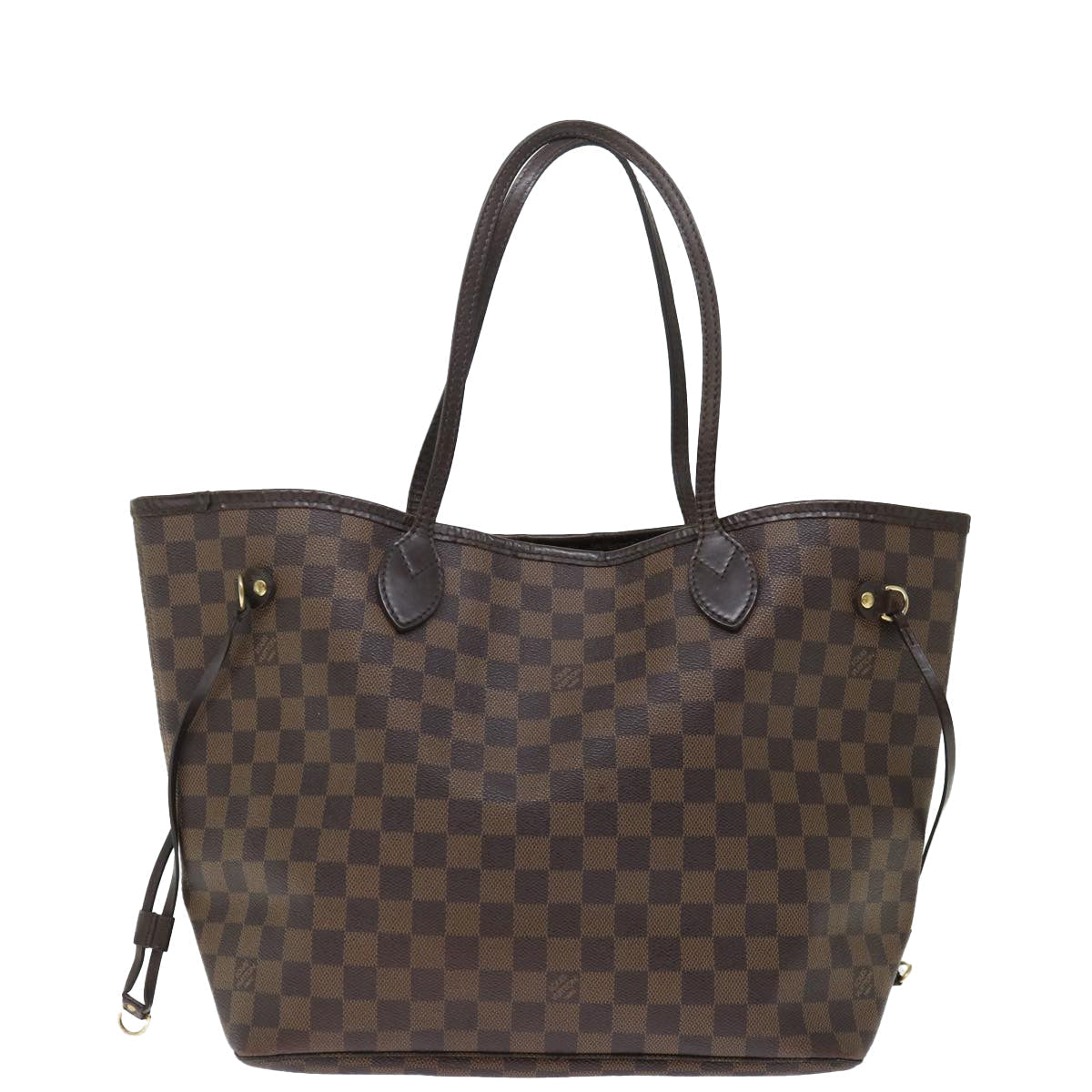 LOUIS VUITTON Damier Ebene Neverfull MM Tote Bag N51105 LV 72456