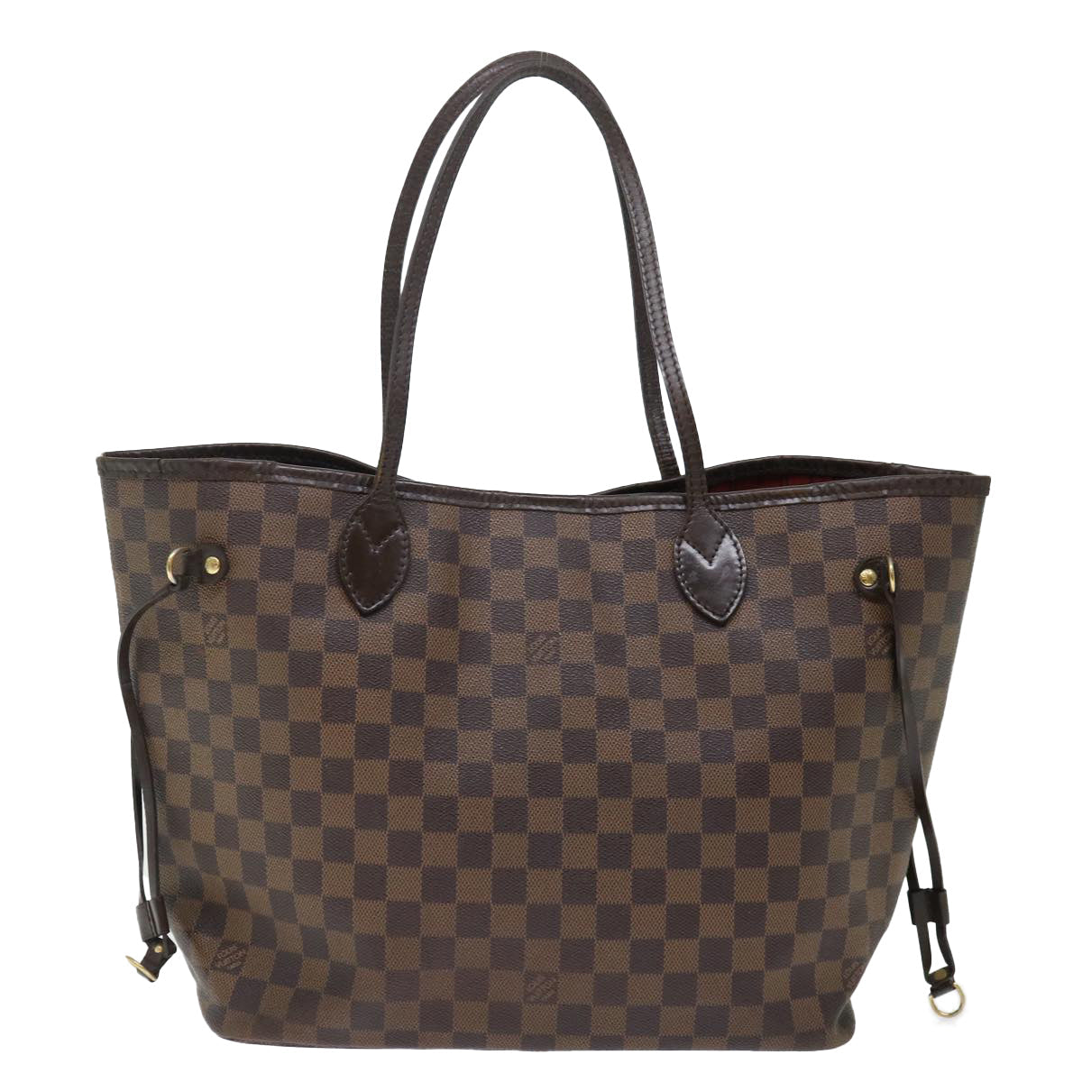 LOUIS VUITTON Damier Ebene Neverfull MM Tote Bag N51105 LV 72456