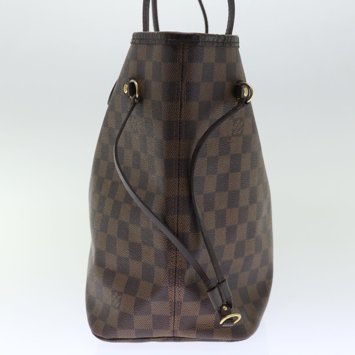 LOUIS VUITTON Damier Ebene Neverfull MM Tote Bag N51105 LV 72456