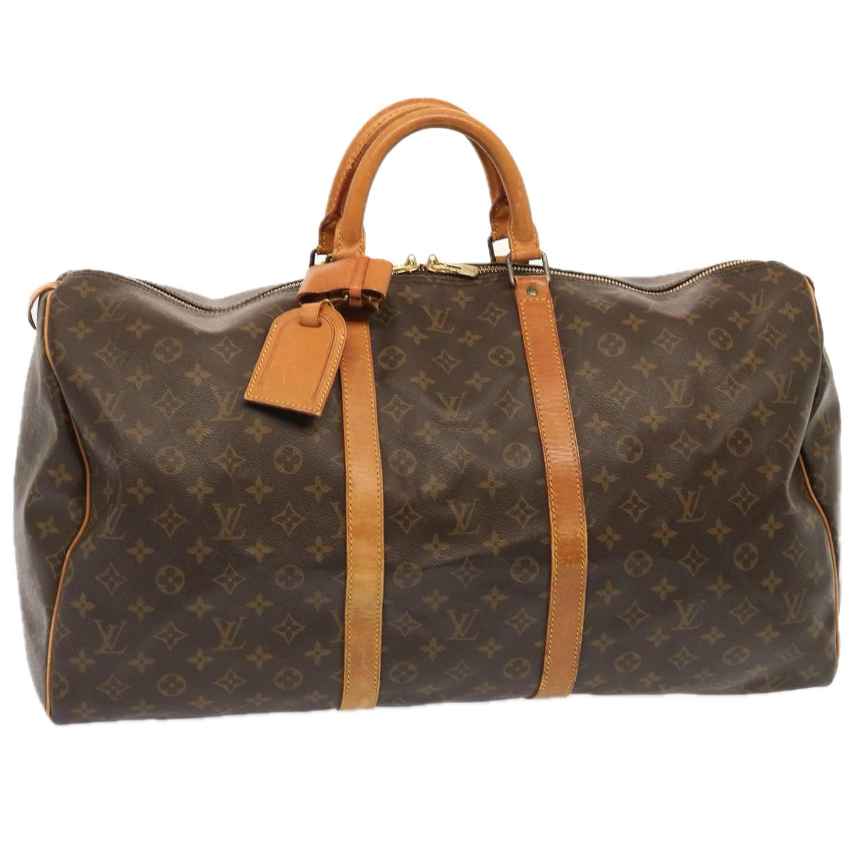 LOUIS VUITTON Monogram Keepall 55 Boston Bag M41424 LV 72487