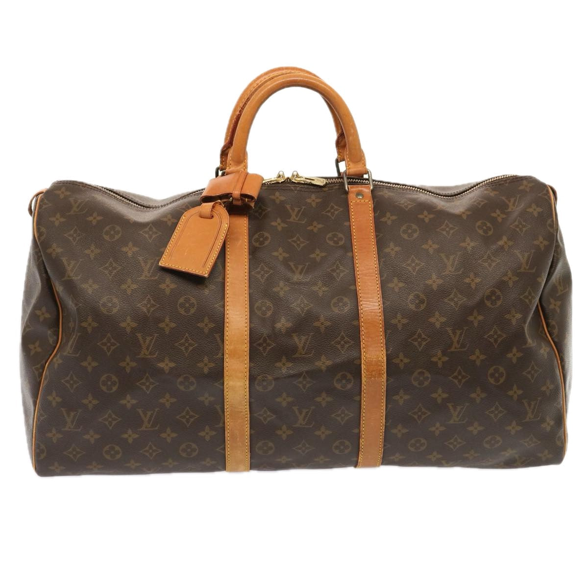 LOUIS VUITTON Monogram Keepall 55 Boston Bag M41424 LV 72487