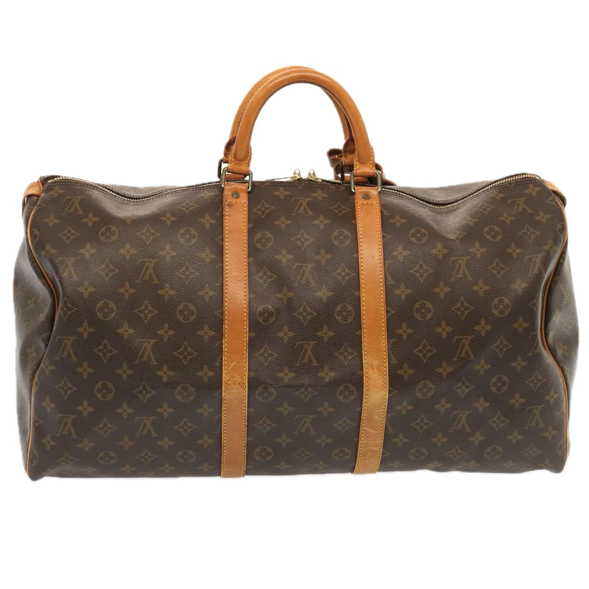 LOUIS VUITTON Monogram Keepall 55 Boston Bag M41424 LV 72487