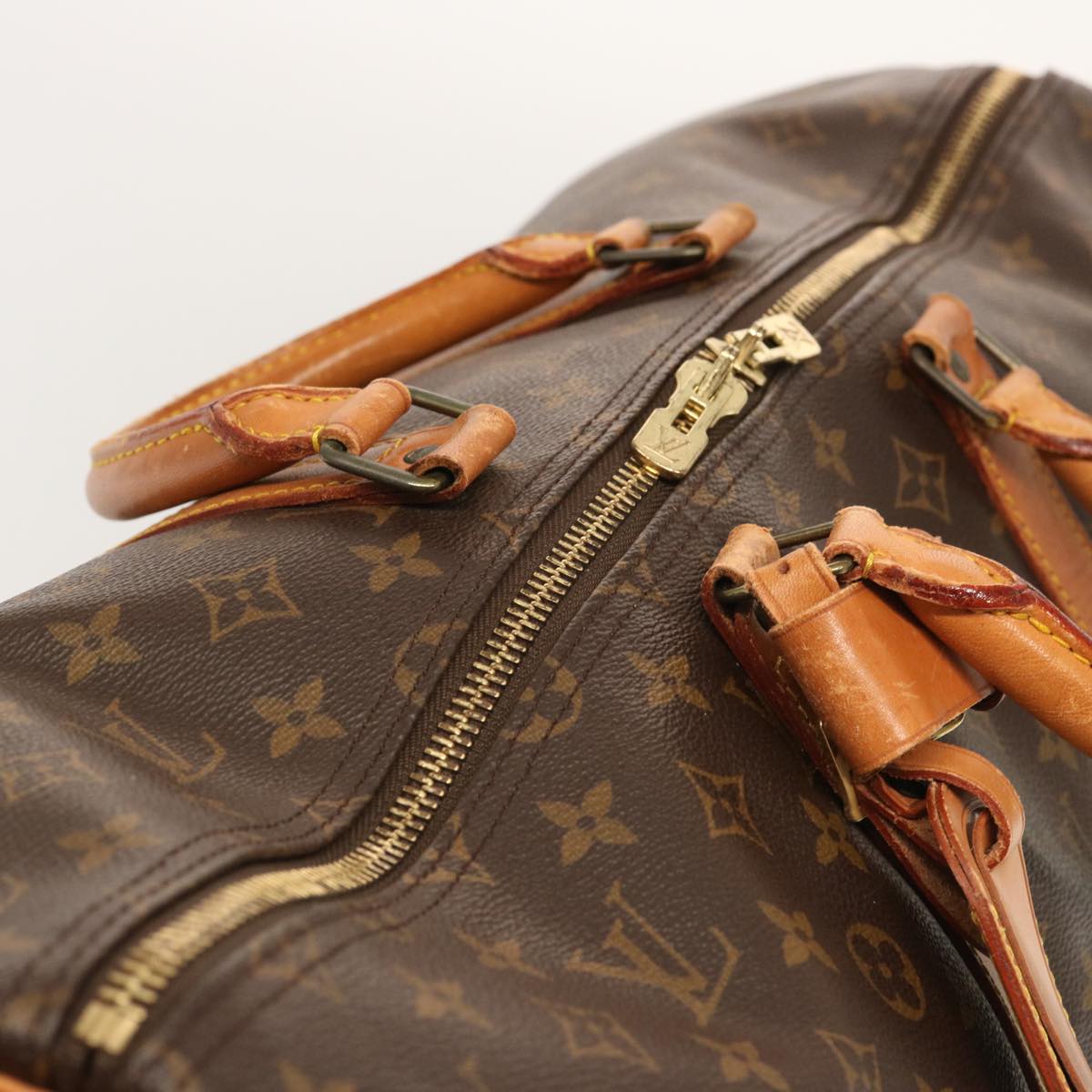 LOUIS VUITTON Monogram Keepall 55 Boston Bag M41424 LV 72487