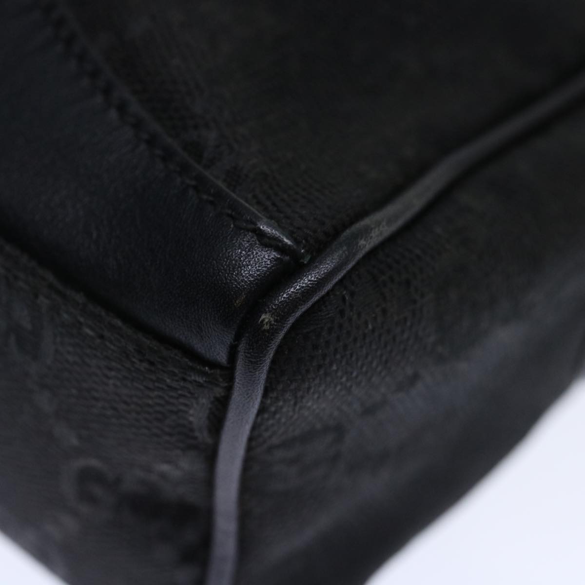 GUCCI GG Canvas Mini Hand Bag Black 72488