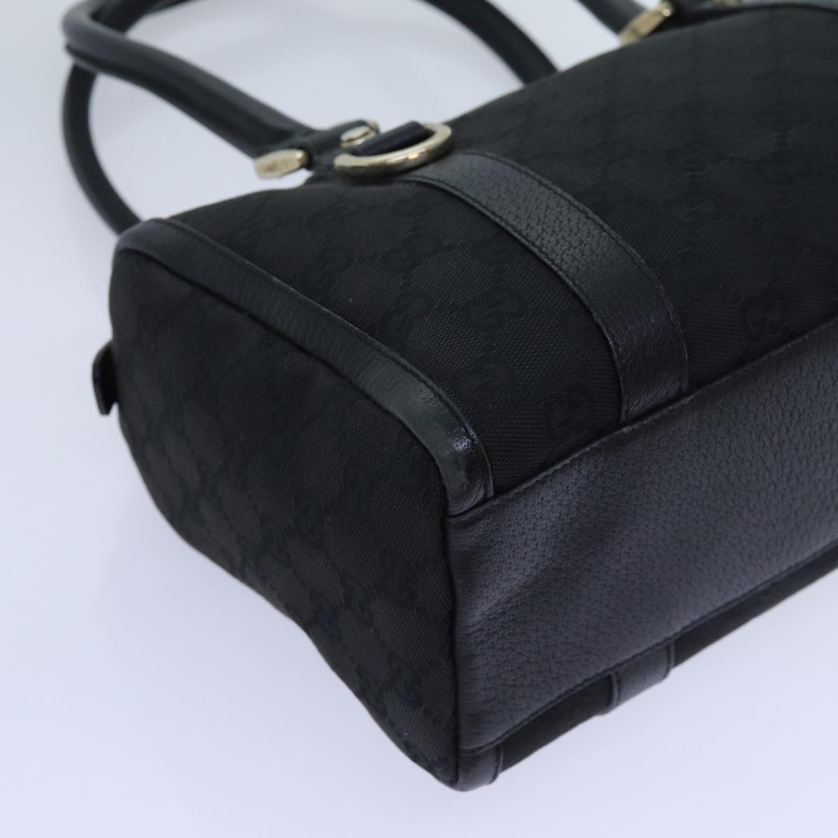 GUCCI GG Canvas Shoulder Bag Black 72519