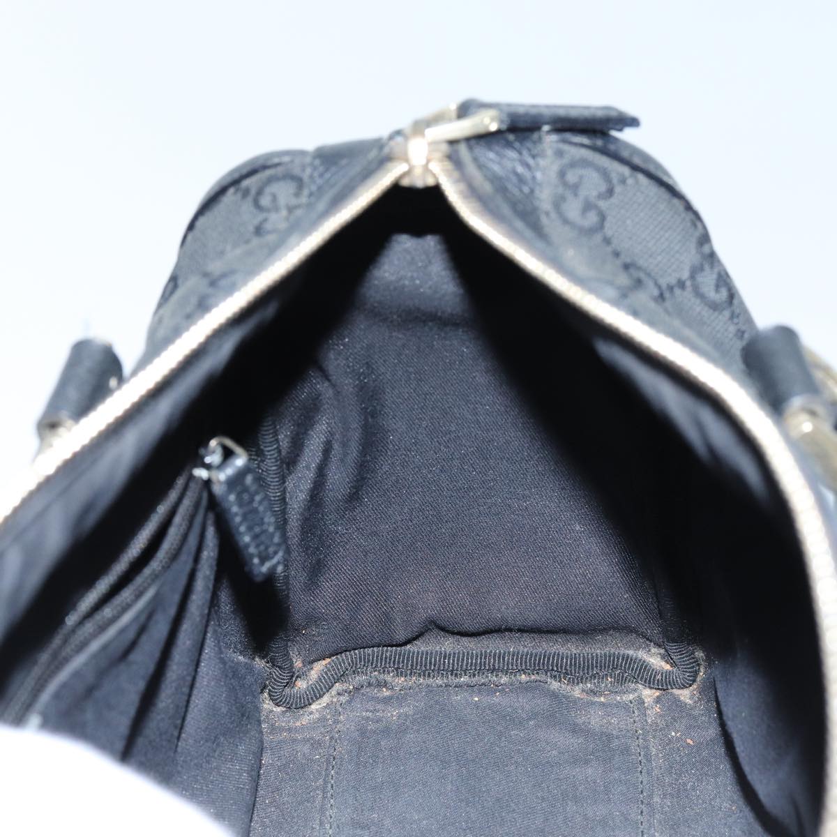 GUCCI GG Canvas Shoulder Bag Black 72519