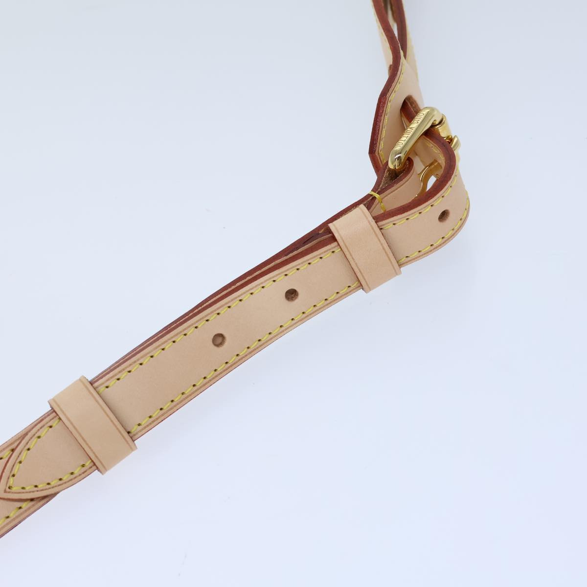LOUIS VUITTON Adjustable Shoulder Strap Leather 22.4""-26.4"" Beige 72520