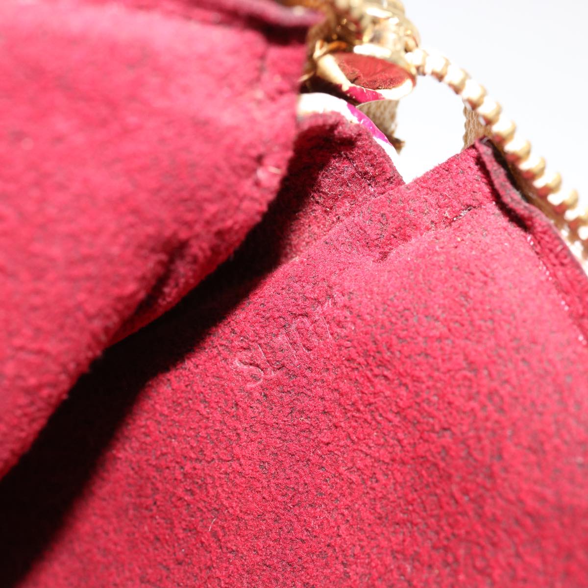 LOUIS VUITTON Monogram Multicolor Pochette Pouch White M92649 LV 72530