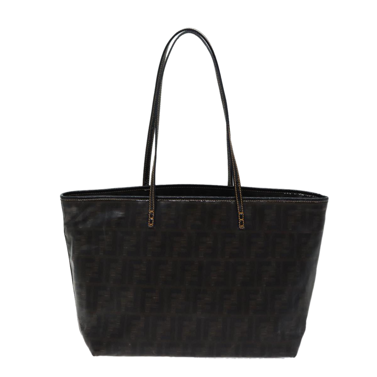 FENDI Zucca Canvas Tote Bag Coated Canvas Brown 72588