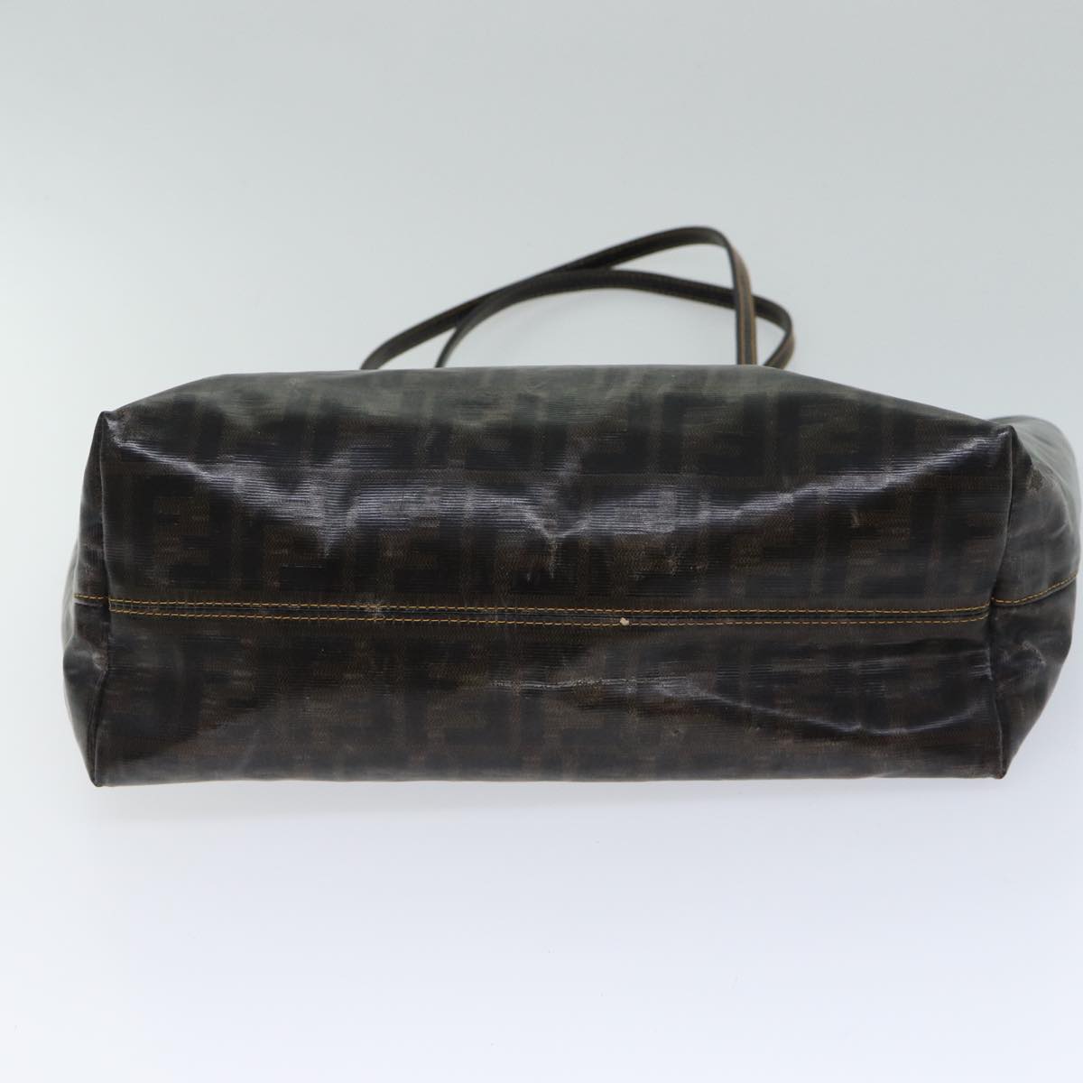 FENDI Zucca Canvas Tote Bag Coated Canvas Brown 72588