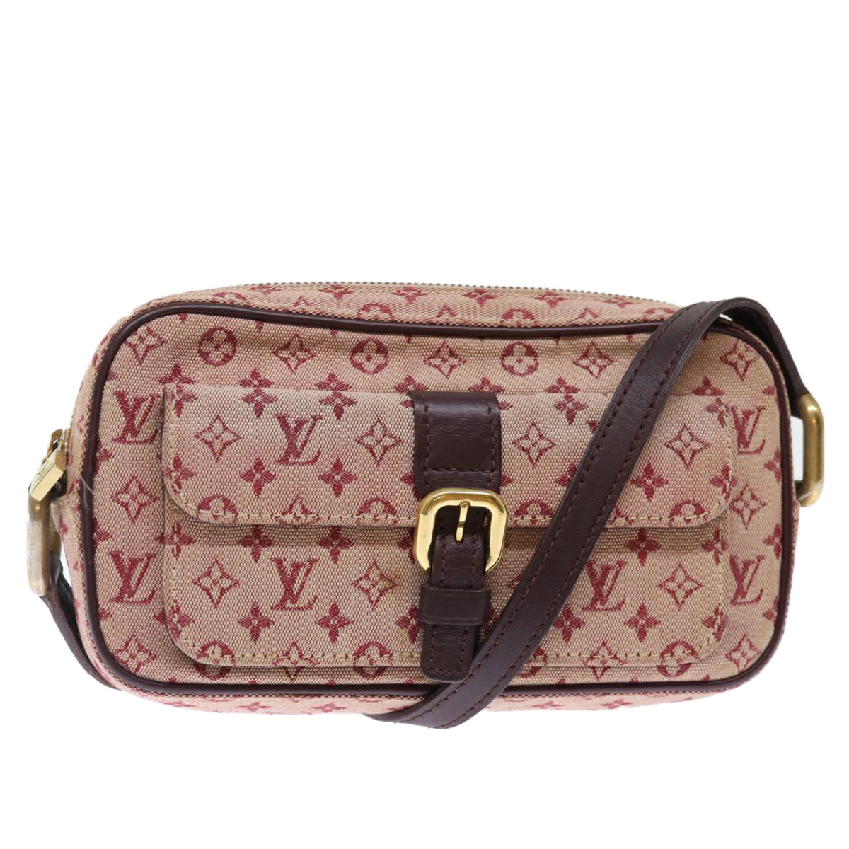 LOUIS VUITTON Monogram Mini Juliet MM Shoulder Bag Red M92219 LV 72590