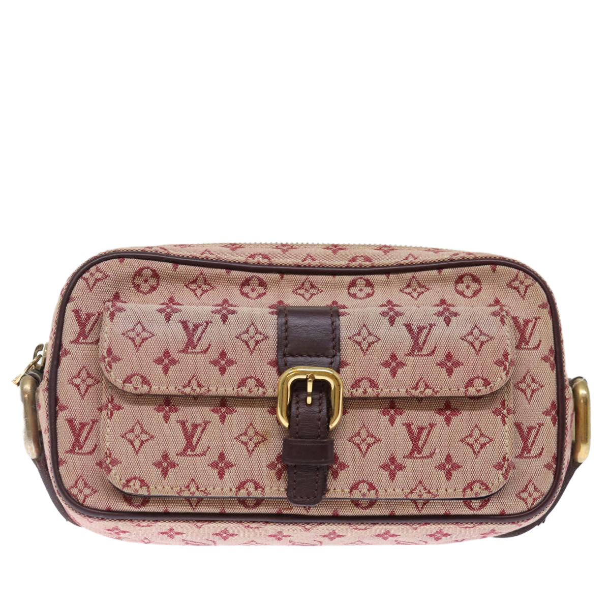 LOUIS VUITTON Monogram Mini Juliet MM Shoulder Bag Red M92219 LV 72590
