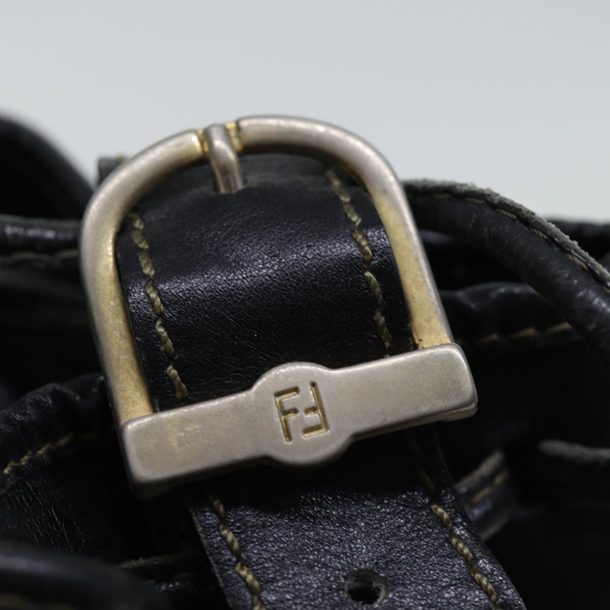 FENDI Zucca Canvas Shoulder Bag Coated Canvas Brown 72598
