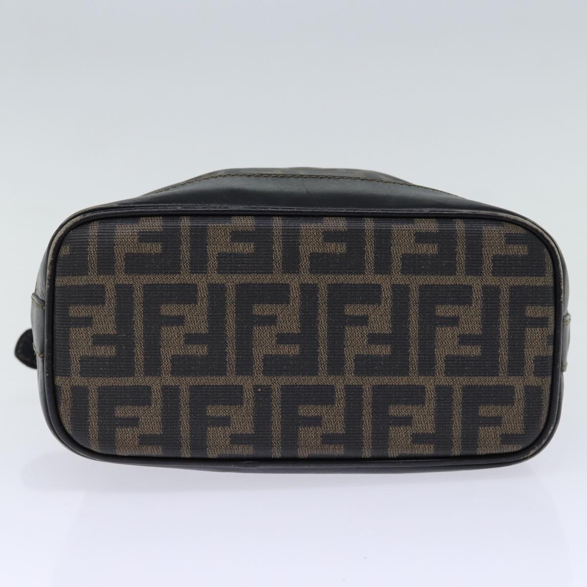 FENDI Zucca Canvas Shoulder Bag Coated Canvas Brown 72598
