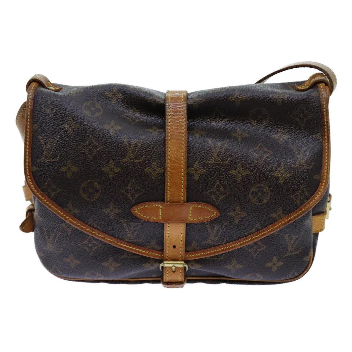 LOUIS VUITTON Monogram Saumur 30 Shoulder Bag M42256 LV 72604