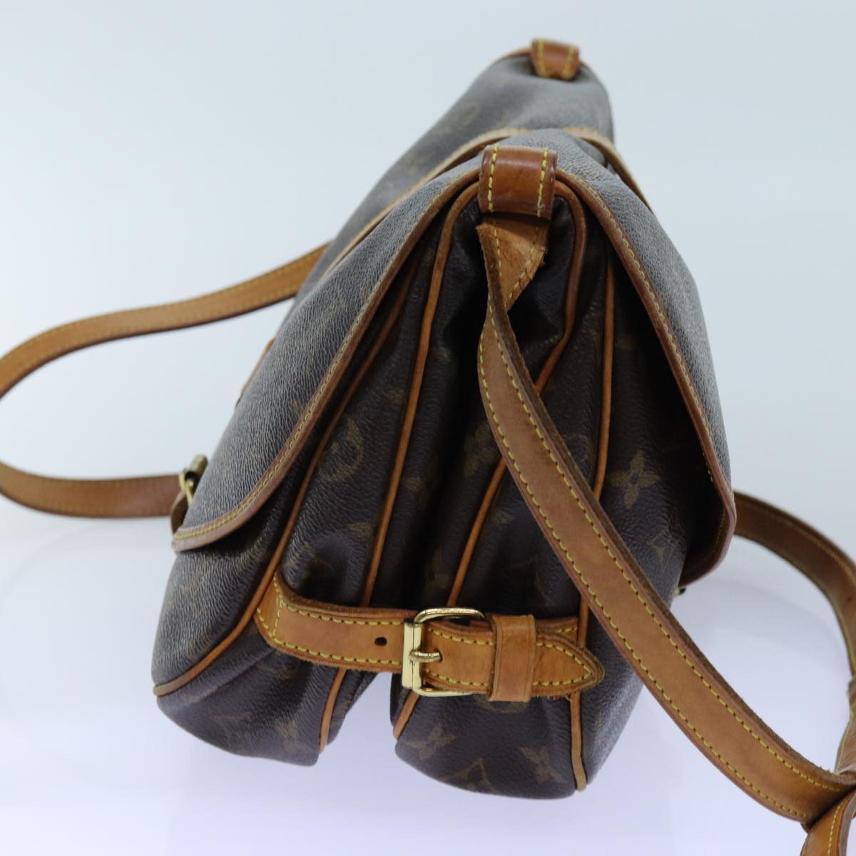 LOUIS VUITTON Monogram Saumur 30 Shoulder Bag M42256 LV 72604