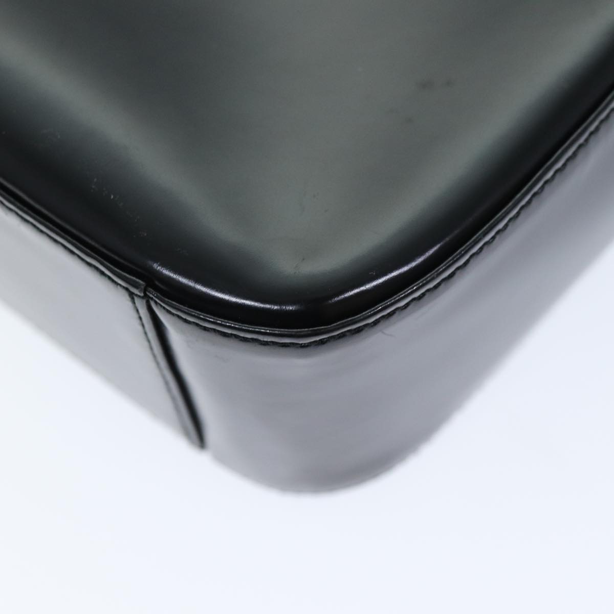 GUCCI Interlocking Shoulder Bag Enamel Black 000 0506 72605