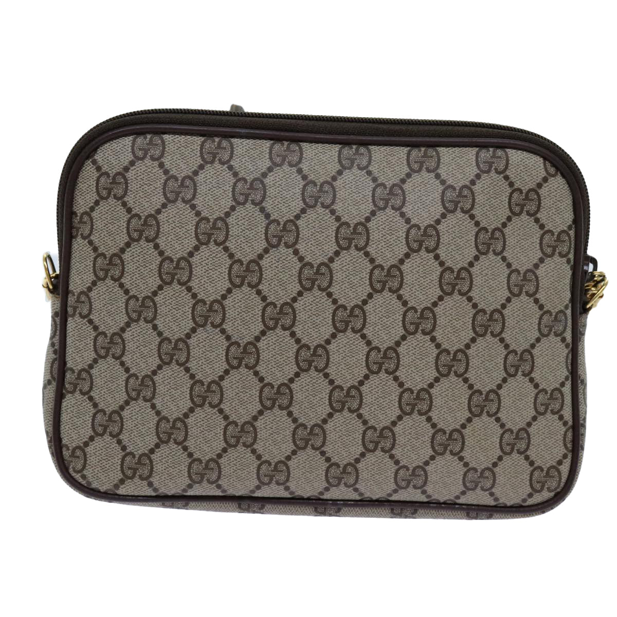 GUCCI GG Supreme Shoulder Bag PVC Beige 97 02 068 72620