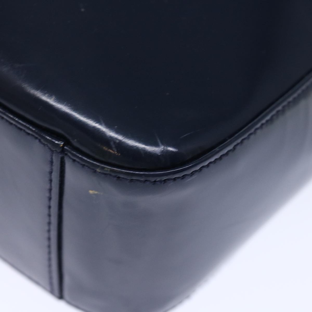 GUCCI Interlocking Shoulder Bag Enamel Navy 72657