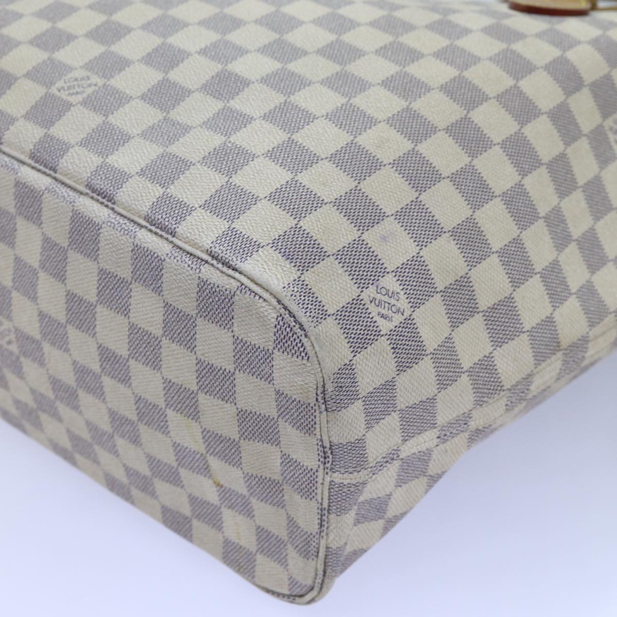 LOUIS VUITTON Damier Azur Neverfull MM Tote Bag N41605 LV 72659