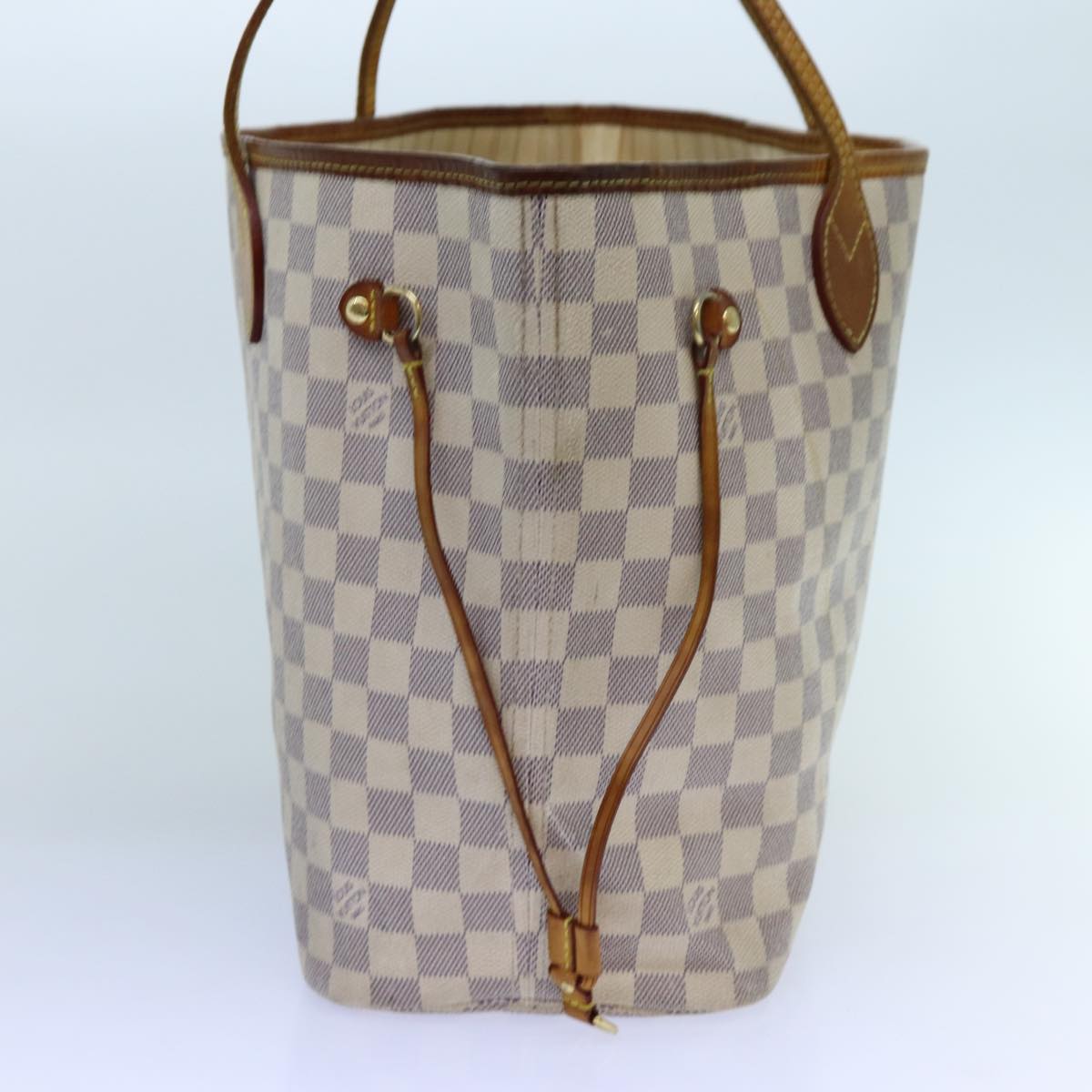 LOUIS VUITTON Damier Azur Neverfull MM Tote Bag N41605 LV 72659