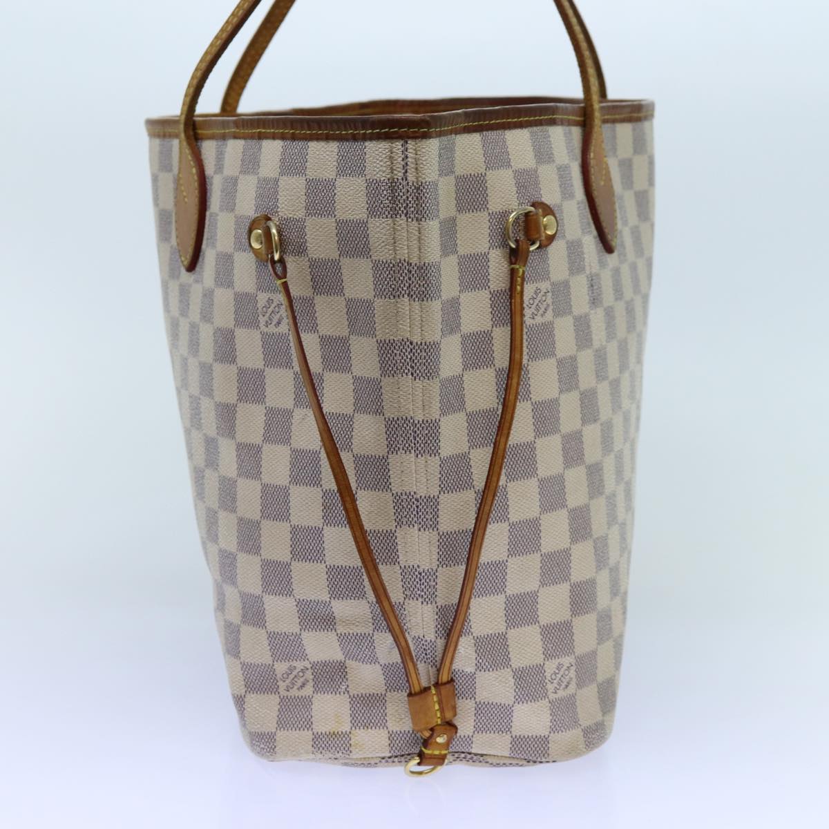 LOUIS VUITTON Damier Azur Neverfull MM Tote Bag N41605 LV 72659